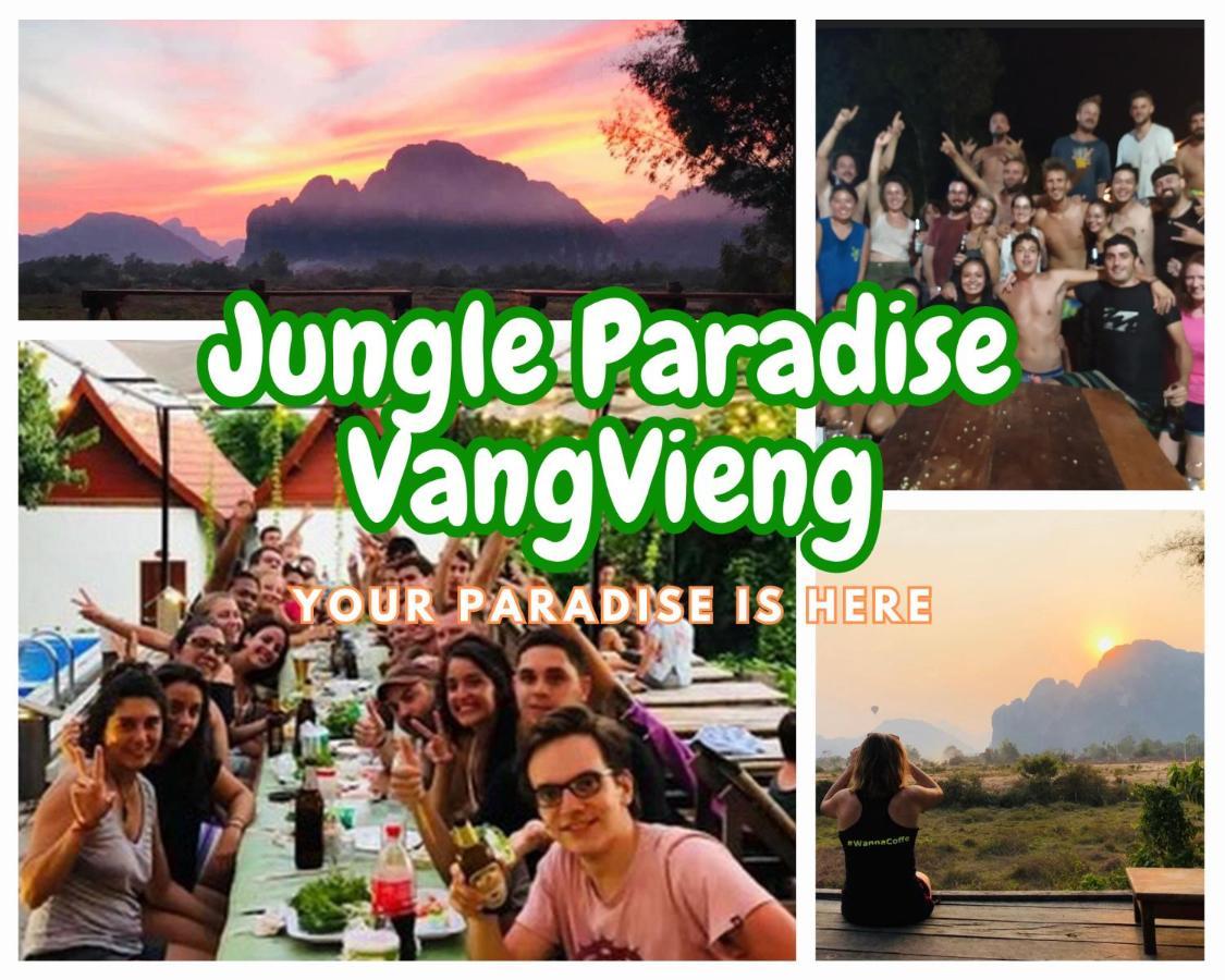 Jungle Paradise Vangvieng - Bungalows Vang Vieng Exterior foto